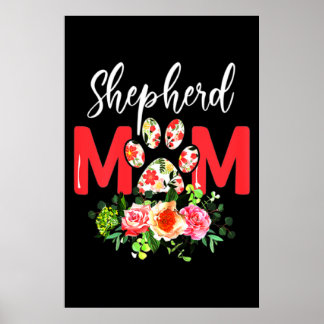 Poster Mãe German shepherd Bonita
