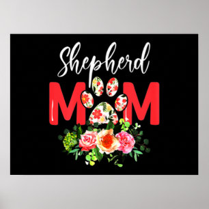 Poster Mãe German shepherd Bonita