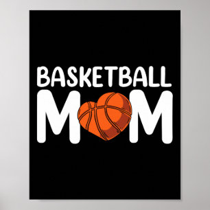 Poster Mãe jogador de treinador de basquetebol, mamãe
