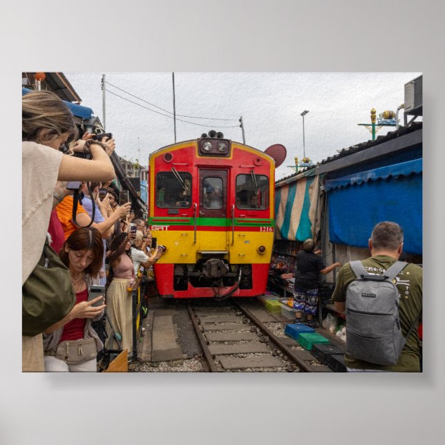Poster Mae Klong railway market (Frente)