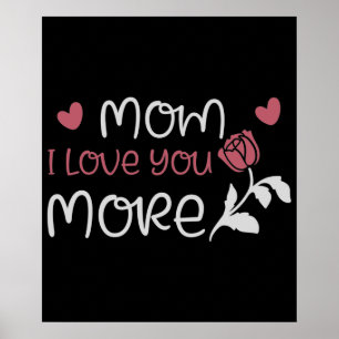 Poster Mãe - Mãe eu te amo mais