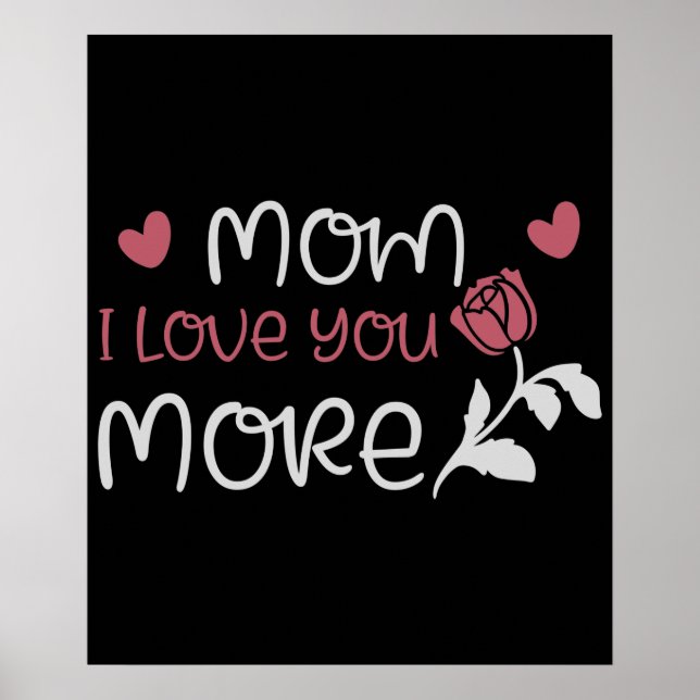 Poster Mãe - Mãe eu te amo mais (Frente)