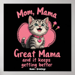 Poster Mãe, Mamãe, Grande Mamãe Melhorando Personalizável