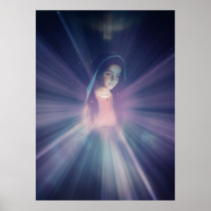 Poster Mãe Maria, Santa concepção imaculada, Jesus