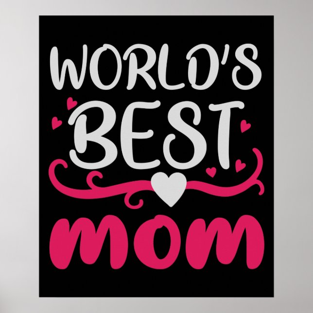 Poster Mãe - Melhor Mãe do Mundo (Frente)