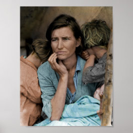 Poster Mãe migrante de Dorothea Lange 1936