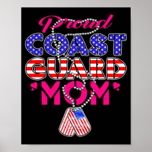 Poster Mãe Militar Orgulhosa de Homens Placas de Identifi