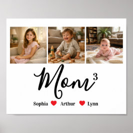 Poster Mãe Minimalista Moderna Lembrança Personalizada co