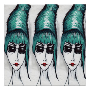 Pôster Mãe Monstro Colmeia de Teto Óculos Solares Pop