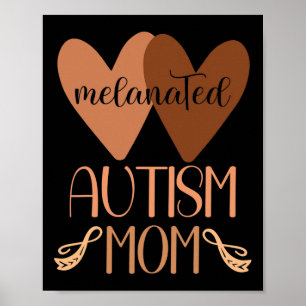 Poster Mãe Negra Autista De Filho Autista Crianças Melani
