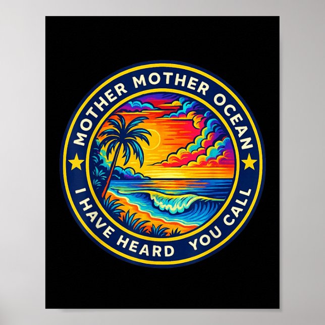 Poster Mãe Oceano Mãe Ouvi Você Chamar De Engraçado. (Frente)