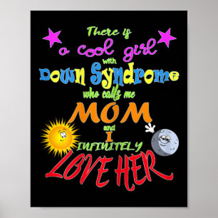 Poster Mãe Orgulhosa de Filha com Síndrome de Down