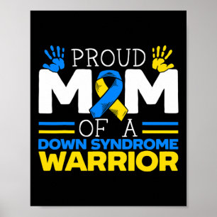 Poster Mãe Orgulhosa De Um Guerreiro Com Síndrome De Down