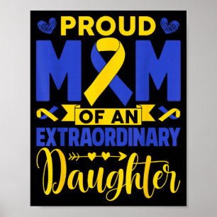 Poster Mãe Orgulhosa de uma Filha Extraordinária Lá Embai