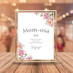Poster Mãe-Osa Bar Exótico Rosa Chá de fraldas Fdventure