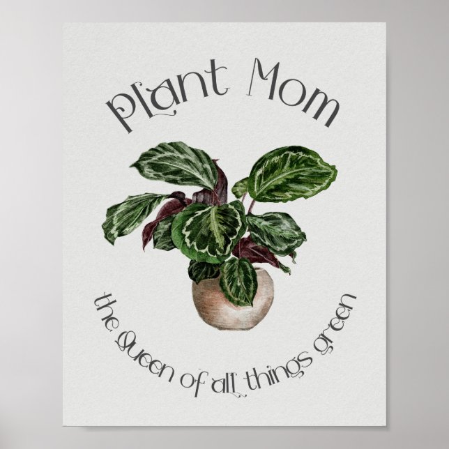 Poster Mãe Planta - A Rainha de Todas as Coisas Verde (Frente)