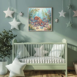 Poster Mãe Polvo e Berçário dos Bebês