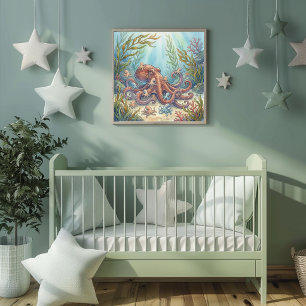Poster Mãe Polvo e Berçário dos Bebês