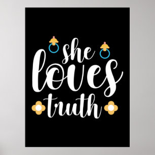 Poster Mãe Presente Ela Adora Verdade