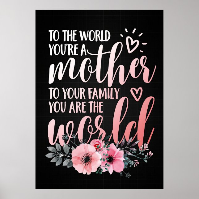 Poster Mãe Presente Para Minha Mãe (Frente)