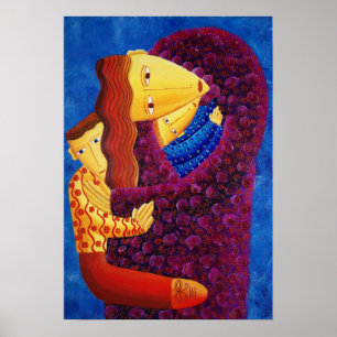 Pôster Mãe que guardara seus dois filhos