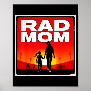 Poster Mãe radical mãe e filha mãe futebolista garota do