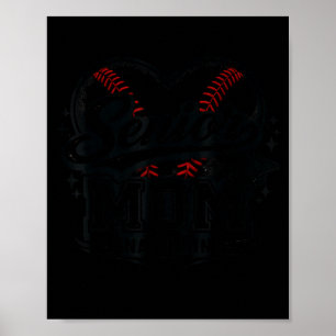 Poster Mãe sênior de beisebol 2026 a última entrada feliz