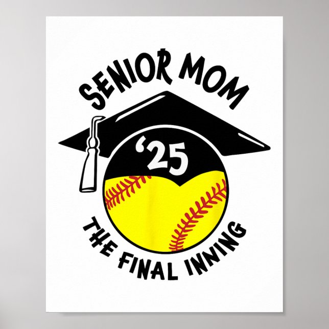 Poster Mãe Sênior O Último Inning Softll Cl De 2025 Mulhe (Frente)