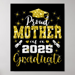 Poster Mãe Super Orgulhosa Feminina de Graduado Senior de