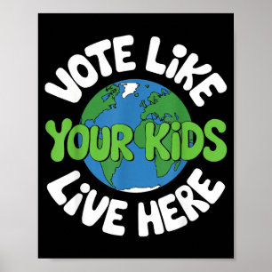 Poster Mãe terra ambientalista mudança climática terra
