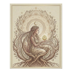 Pôster Mãe Terra Sagrada