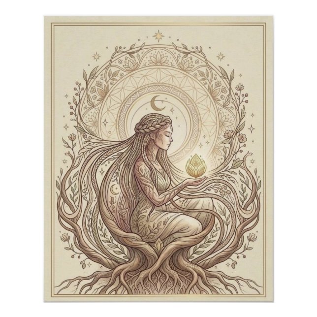 Pôster Mãe Terra Sagrada (Frente)