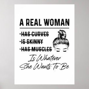 Poster Mãe Uma Mulher Real Aniversário