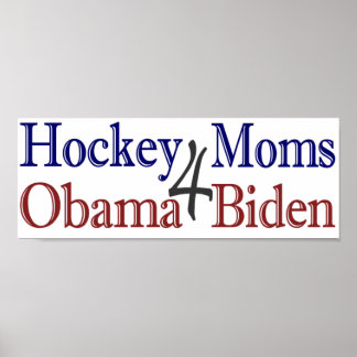 Pôster Mães de hóquei para Obama Biden