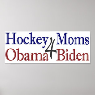 Pôster Mães do hóquei para Obama Biden