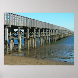 Pôster mães duxbury da ponte do ponto do pó. ponte de