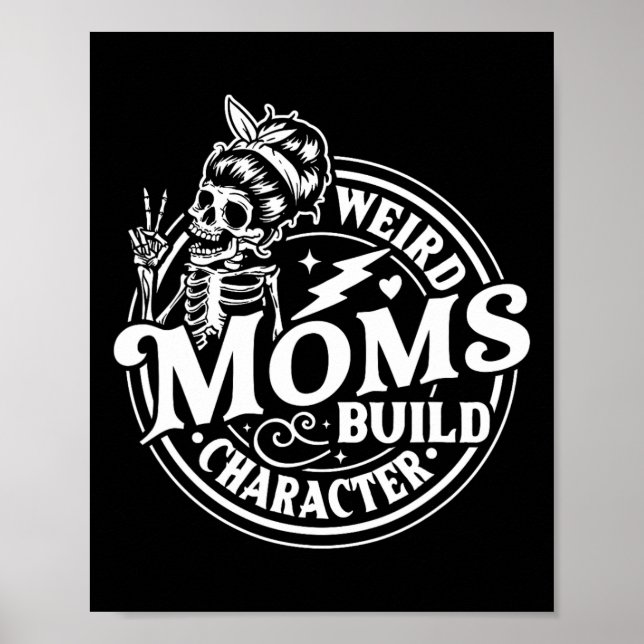Poster Mães Estranhas Construam Personagem Esqueleto Engr (Frente)