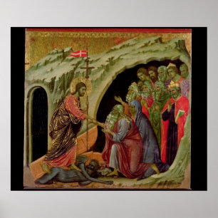 Pôster Maesta: Descida no limbo, 1308-11
