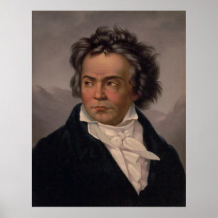 Poster Maestro Ludwig Beethoven Sinfonia Music Composer