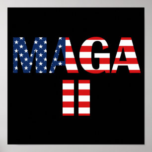 Poster MAGA 2, bandeira americana