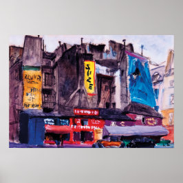 Poster magasins de Paris em 1930