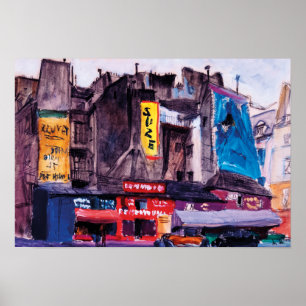 Poster magasins de Paris em 1930