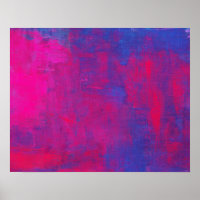 Magenta and Blue Abstract Painting