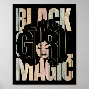 Poster Magia da Garota Negra Mês da História Negra Melani