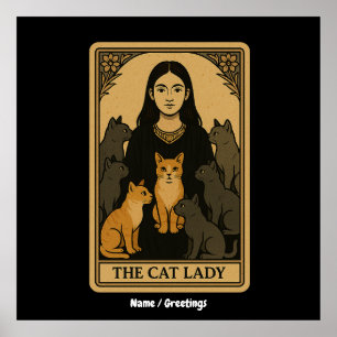 Poster Magia de Lady Tarot, Gótica Engraçada e Gótica