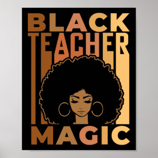Poster Magia de Professor Negro Mês da História Negra Mel