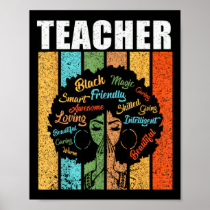 Poster Magia de Professora Negra Mês da História Negra Af
