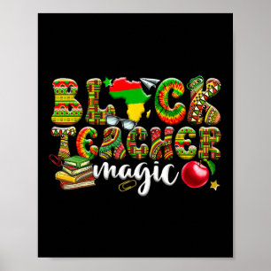 Poster Magia de Professores Negros Mês da História Negra