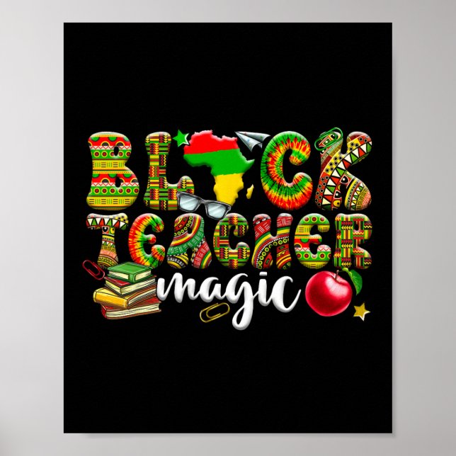 Poster Magia de Professores Negros Mês da História Negra  (Frente)
