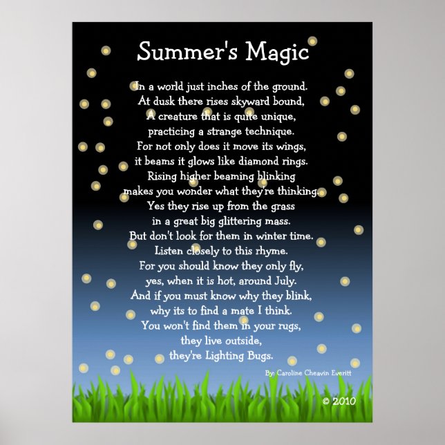 Pôster Magia de Summer (Frente)